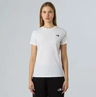 THE NORTH FACE T-SHIRT SIMPLE DOME DONNA - TNF White