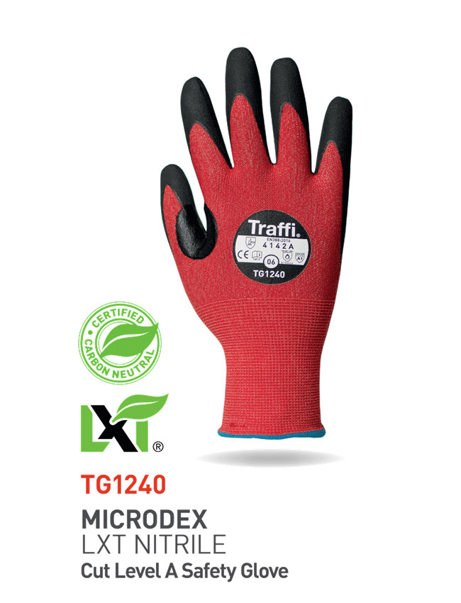 TRAFFI TG1240 MICRODEX NITRILE A GUANTI EN388:4142A