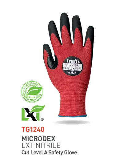 TRAFFI TG1240 MICRODEX NITRILE A GUANTI EN388:4142A