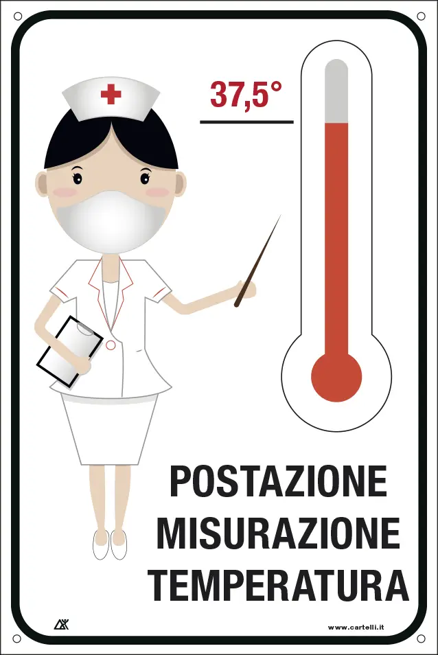 QUOTALAVORO SCHILD "TEMPERATURMESSSTATION"