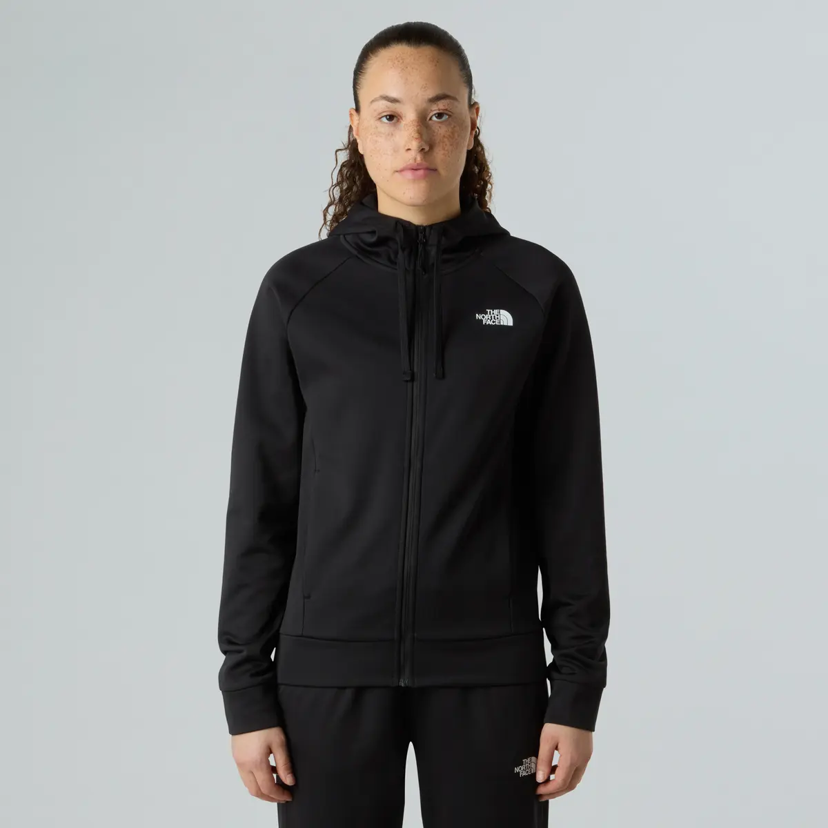 THE NORTH FACE WOMEN'S REAXION 2.0 FULL-ZIP HOODED JACKET - Tnf Black – immagine 1 di 6
