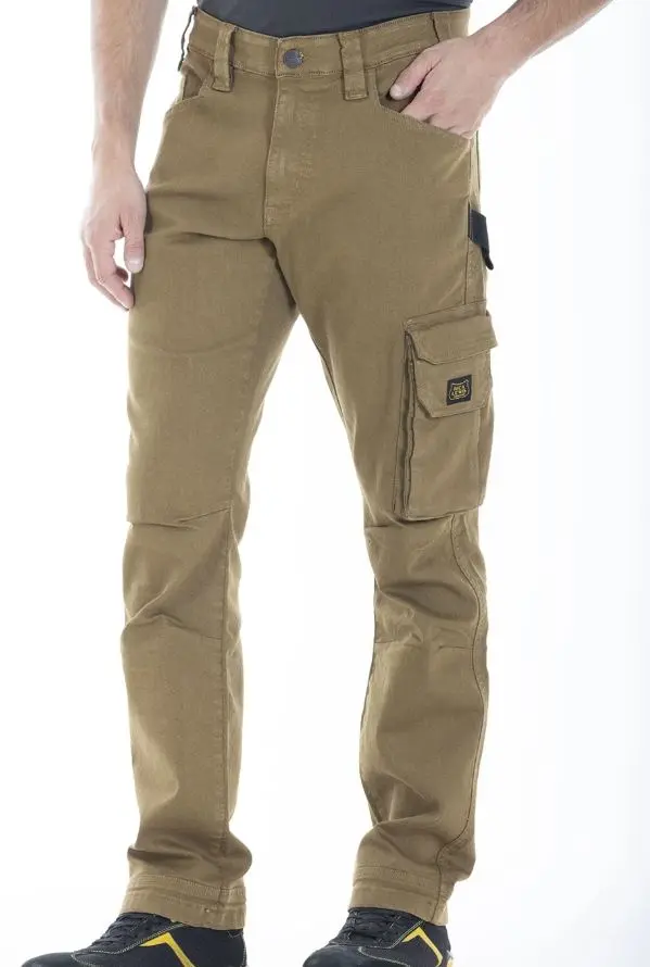 RICA LEWIS JOBC TABACCO - Stretch Fibreflex Arbeitshose mit Mehrfach-Taschen – immagine 1 di 7