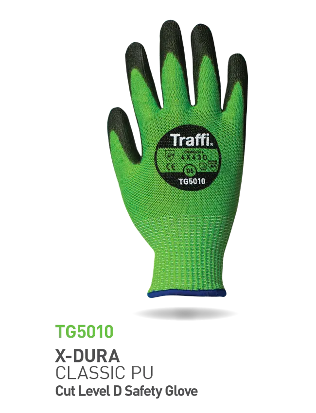 TRAFFI TG5010 X-DURA LASSIC PU HANDSCHUHE EN388:2016: 4 X 4 3 D – immagine 1 di 3