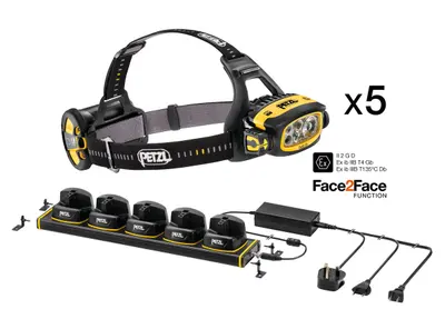 PETZL Confezione da 5 DUO Z1 CON RACK DI RICARICA