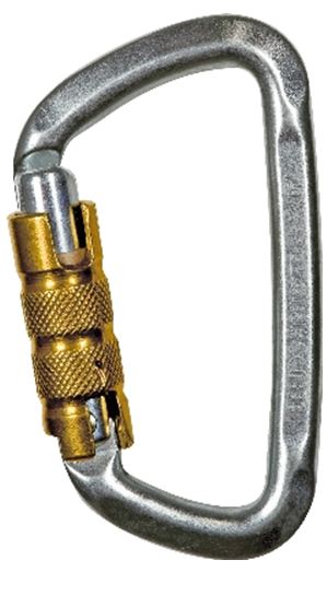 CT MOSCHETTONE D-SHAPE STEEL TG ACCIAIO GHIERA TRIPLEX – immagine 1 di 4