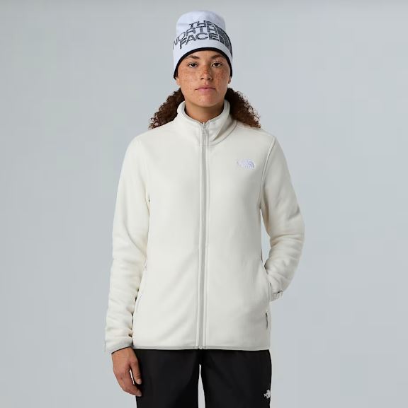 THE NORTH FACE PILE GLACIER CON CERNIERA INTEGRALE DONNA - White Dune