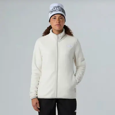 THE NORTH FACE PILE GLACIER CON CERNIERA INTEGRALE DONNA - White Dune