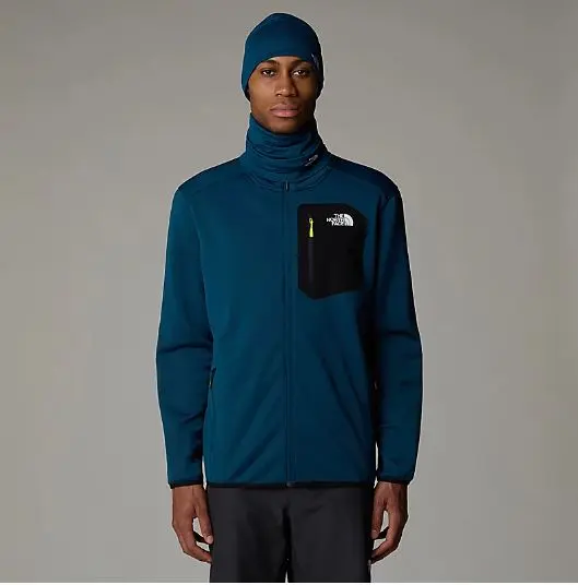 THE NORTH FACE MEN'S FULL-ZIP CREST FLEECE - Midnight Petrol/TNF Black – immagine 1 di 12