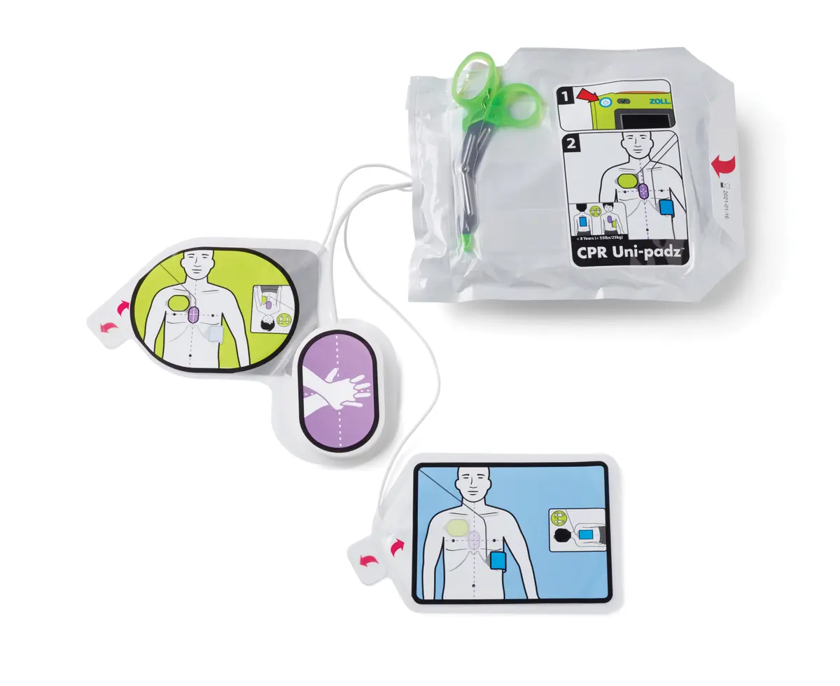 ZOLL CPR Uni-padz™ Universalelektroden für Erwachsene/Kinder (für ZOLL AED 3 Version 4 und später) – immagine 1 di 2
