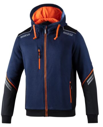 SPARCO FULL ZIP CON CAPPUCCIO TW – immagine 1 di 3