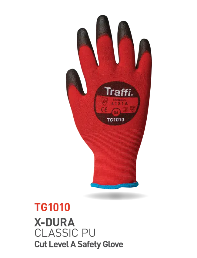TRAFFI TG1010 X-DURA CLASSIC PU HANDSCHUHE EN 388:2016:4131A – immagine 1 di 3