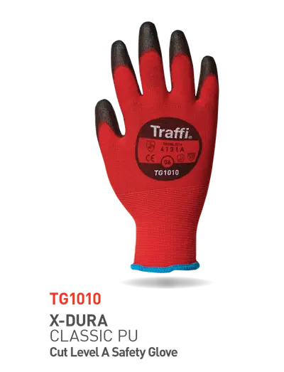 TRAFFI TG1010 X-DURA CLASSIC PU GUANTI EN 388:2016:4131A