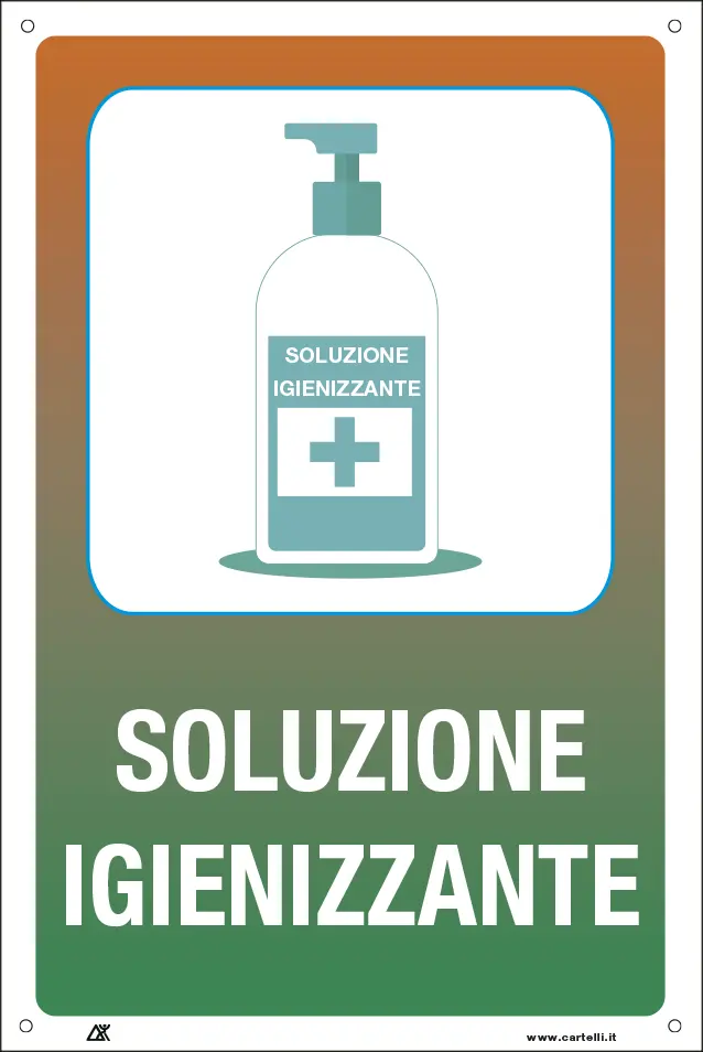 QUOTALAVORO SIGN "SANITIZING SOLUTION"