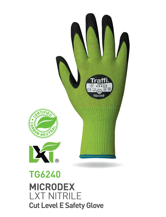 GUANTES TRAFFI TG6240 MICRODEX EN388:2016:4X44E PAQUETE DE 10 – immagine 1 di 3