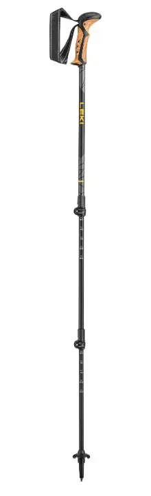 LEKI KHUMBU LITE - Black/dark anthracite/mango