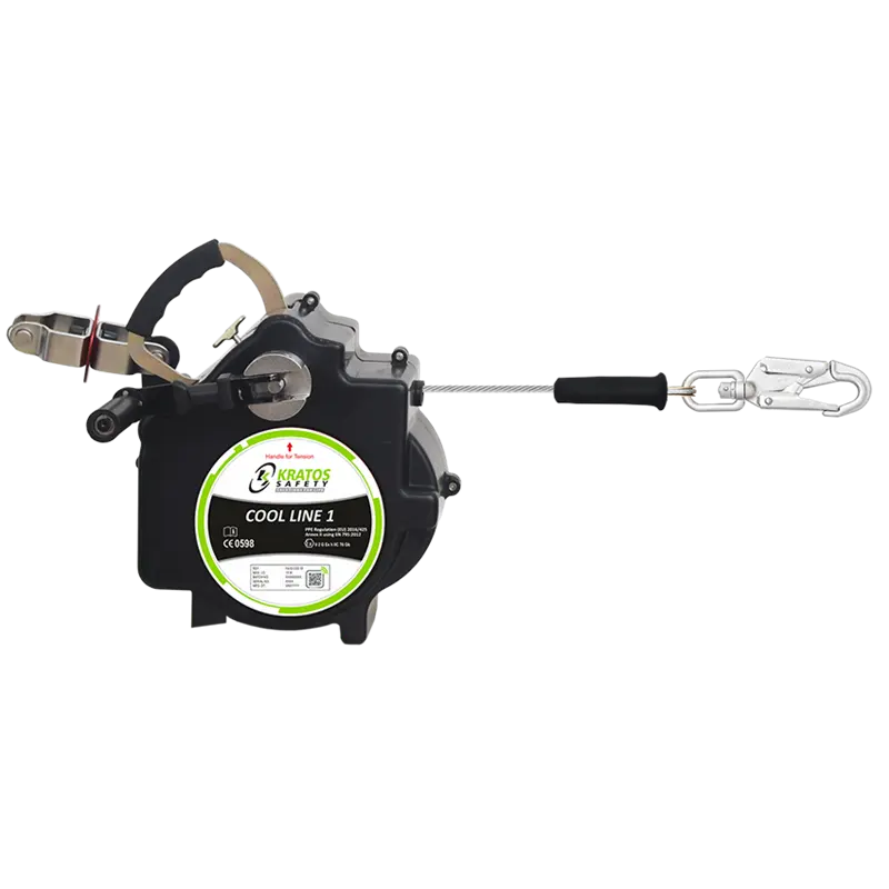 KRATOS COOL LINE 1, RETRACTABLE HORIZONTAL LIFELINE CABLE, MAX LENGTH 18 M – immagine 1 di 4