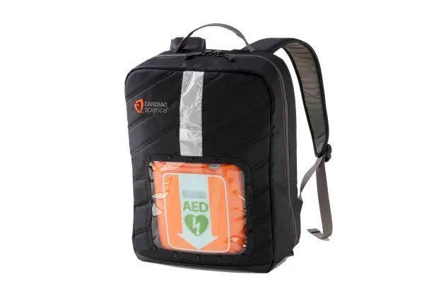 CARDIAC BACKPACK FOR AED TRANSPORT IN RESCUE OPERATIONS