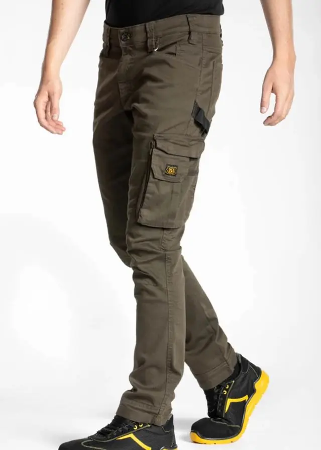 RICA LEWIS JOBC TASCONATO VERT - Pantalon de travail multi-poches stretch Fibreflex – immagine 1 di 7