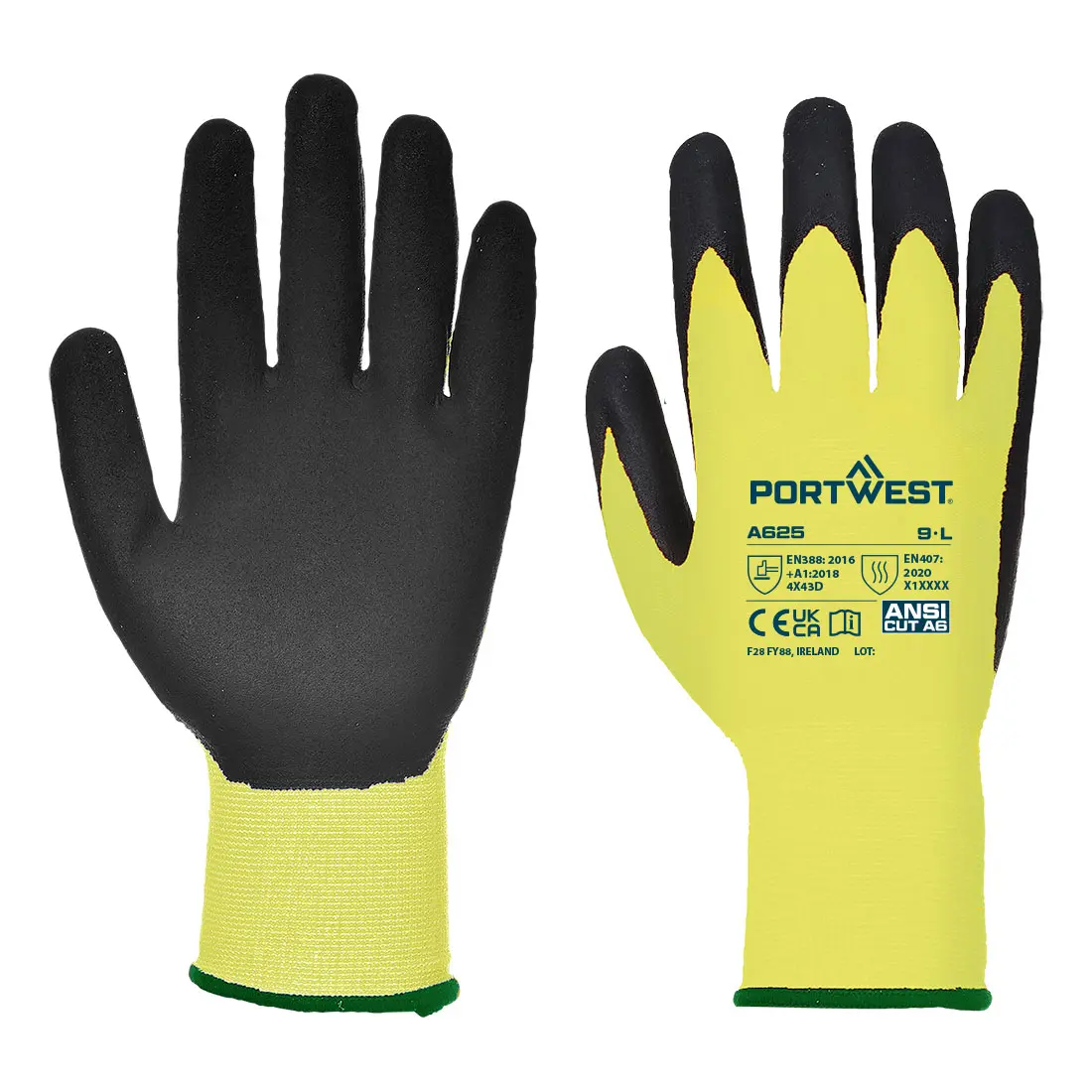 PORTWEST A625 - Vis-Tex Schnittschutzhandschuh - PU – immagine 1 di 2